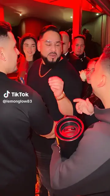 Suit, tie and the same moves